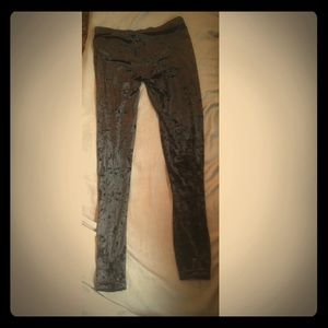 Velvet black leggings size M-L